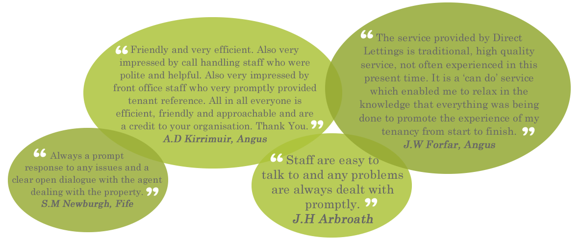 Direct Lettings - Tenants Testimonials